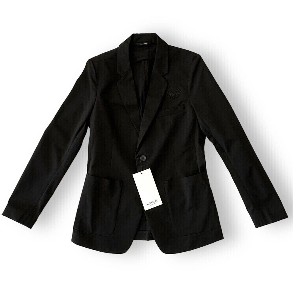Ministry Of Supply Boom Kinetic Blazer Black Mens S Tailored Fit Two-Button $328 - Picture 3 of 16